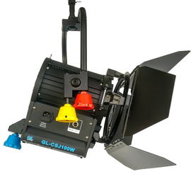 Rundfunkbeleuchtung 100W LED Fresnel Videolicht Hohe CRI Wolfram Fresnel Licht Ersatz 3200K ((Pole betriebenes Joch) fournisseur